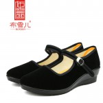 BX001-020 黑色 时尚女鞋 舒适休闲女工作鞋