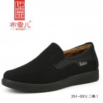 BX251-031 黑色 【厚二棉】舒适中老年休闲男鞋