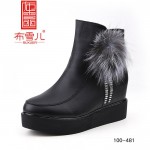 BX100-481 黑色 【大棉】 时尚休闲女靴