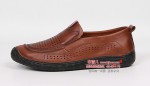 BX110-668 棕色 商务时尚镂空休闲男鞋
