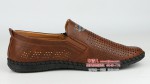 BX055-328 驼色 镂空时尚休闲男鞋
