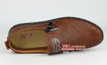 BX055-328 驼色 镂空时尚休闲男鞋