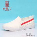 BX326-036 红/白 潮流舒适女士帆布鞋