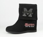 BX038-221 黑色 【二棉】多穿时尚休闲女靴