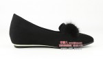 BX116-312 黑色 尖头时尚女单鞋