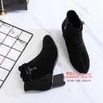 BX385-093 黑色 【二棉】时尚休闲女棉靴