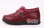 BX120-582 红 【大棉】中老年休闲女棉鞋