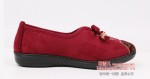 BX008-842 红色 中老年软底保暖加绒舒适女棉鞋【二棉】