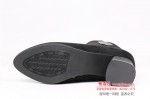 BX141-299 黑色 时装优雅粗跟女短靴【二棉】