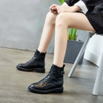 BX518-018 黑色 时尚英伦风厚底帅气马丁靴【活动款】