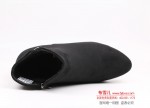 BX116-525 黑色 时装优雅粗跟女短靴【二棉】