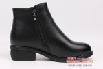 BX551-023 黑色 时装优雅粗跟防水保暖女棉靴【大棉】