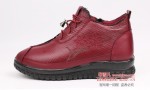 BX120-610 红色 中老年软底保暖加绒舒适女棉鞋【大棉】