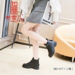 BX382-017 黑色 时尚百搭厚底内增高休闲女鞋【超柔】