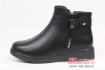 BX551-025 黑色 时装优雅粗跟防水保暖女棉靴【大棉】