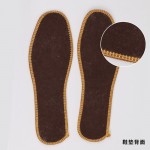 棕色精品超强保暖羊绒棉鞋垫
