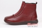 BX560-018 红色 时装优雅平跟防水保暖女棉鞋【大棉】