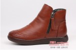 BX560-020 红色 时装优雅平跟防水保暖女棉靴【大棉】