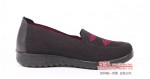 BX120-595 黑色 舒适中老年休闲网鞋