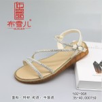 BX592-008 米色 女时装时尚凉鞋女
