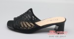 BX385-209 黑色 优雅百搭时尚拖鞋女
