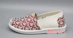 BX151-211 红色 休闲布面舒适渔夫鞋女单鞋