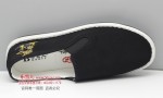 BX117-010 黑色 【风生水起】艾草布履精品手工男单鞋