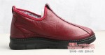 BX089-582 红色 中老年保暖舒适女棉鞋【牛筋底片.大棉】