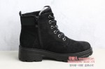 BX363-143 黑色 时装优雅矮跟女短靴【大棉】
