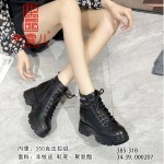 BX385-318 黑色 时尚百搭英伦风女马丁靴【超柔】