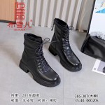 BX385-307 黑色 时装休闲女马丁靴【大棉】