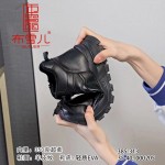 BX385-313 黑绿色 时尚休闲女棉鞋【超柔】