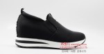 BX655-006 黑色  舒适休闲女单鞋【内增高】