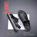 BX568-005 黑色 时尚休闲男沙滩凉鞋