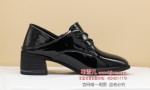 526180-154  黑色 时尚英伦休闲女单鞋