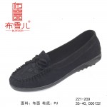 BX221-209 黑色 舒适休闲女布单鞋