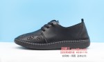BX661-017 黑色 舒适休闲中老年女单鞋（手缝底）