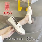 BX695-003 米色 休闲时装女单鞋（乐福鞋）