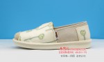 BX339-045 米绿色 休闲女布单鞋（渔夫鞋）
