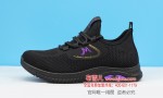 BX363-180 黑紫色 休闲女单鞋【飞织】