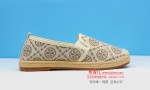 BX690-002 咖色 休闲女布单鞋（渔夫鞋）