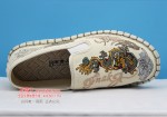 BX665-029 米色  民族风中国龙刺绣男单鞋【升级中草药鞋垫】