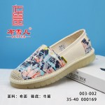 BX003-002 兰色 休闲闲舒适高档布面女单鞋