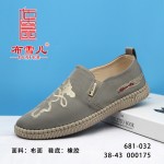 BX681-032 卡色 舒适休闲布面男单鞋【清爽版】