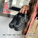 BX180-211 黑色 时装百搭粗跟厚底英伦风【乐福鞋】