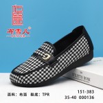 BX151-383 黑色 休闲舒适女单鞋