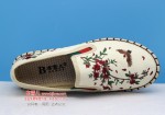 BX593-070 米色 女中国风刺绣【国潮】布单鞋【鞋底升级更舒适】