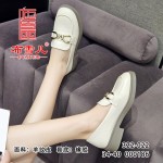 BX322-022 米色 时装休闲百搭软底女单鞋【乐福鞋】