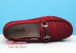 BX151-382 红色 休闲舒适女单鞋【豆豆鞋】