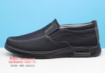 BX132-163 灰色 休闲舒适中老年男单鞋
